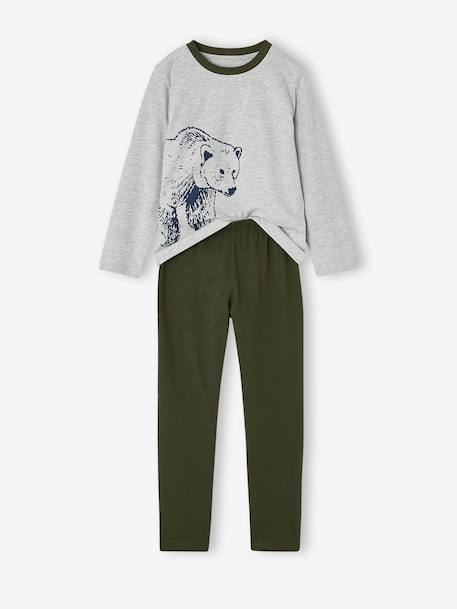 Lot de 2 pyjamas garçon vert sapin 1 - vertbaudet enfant 