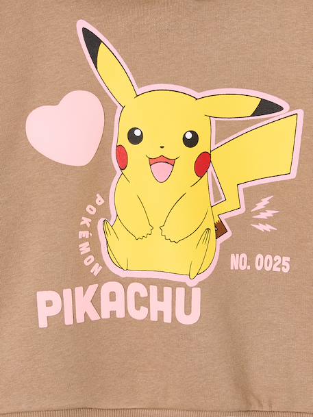 Sweat à capuche Pikachu POKEMON noisette 3 - vertbaudet enfant 