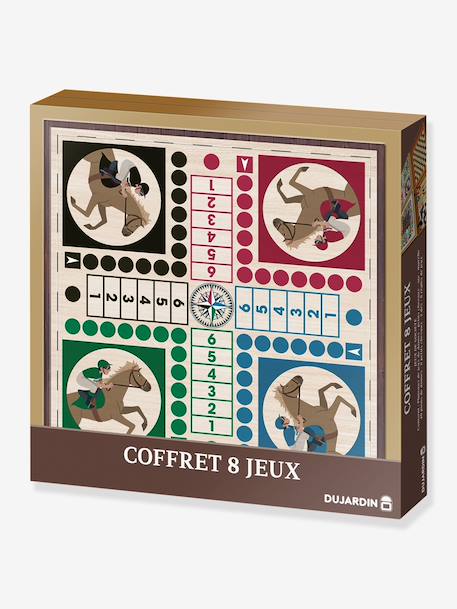 Coffret 8 jeux marron 1 - vertbaudet enfant 