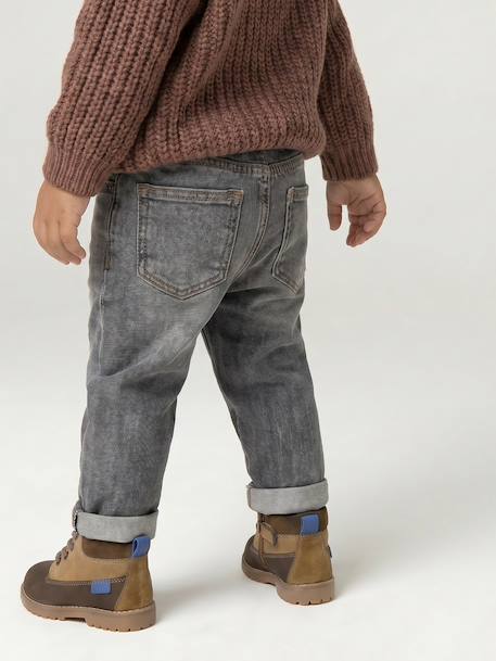 Jean denim bébé denim brut+denim gris 12 - vertbaudet enfant 