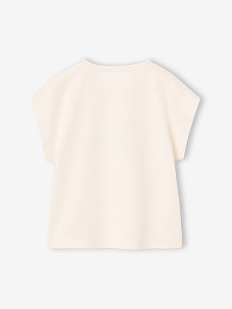 T-shirt manches courtes anthracite+écru+rose 7 - vertbaudet enfant 