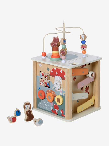 Cube d’activités avec boulier en bois FSC® 4 Saisons+Happy Forest 17 - vertbaudet enfant 