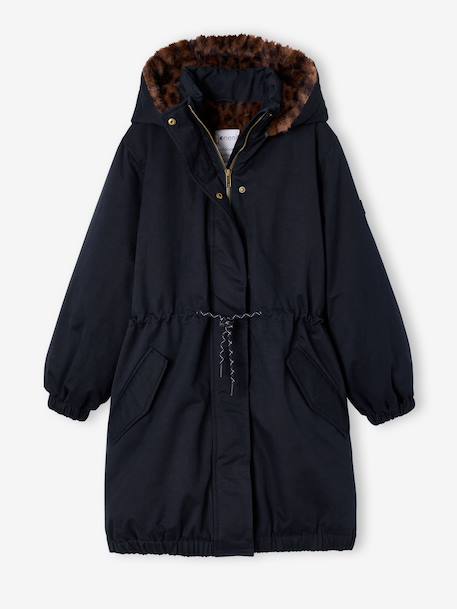 Parka fille doublée noir 6 - vertbaudet enfant 