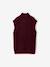 Pull camionneur sans manches fille bordeaux+gris chiné 3 - vertbaudet enfant 