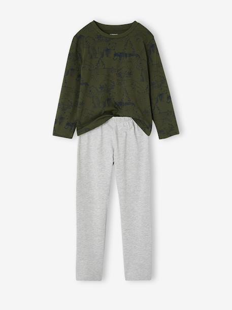 Lot de 2 pyjamas garçon vert sapin 2 - vertbaudet enfant 