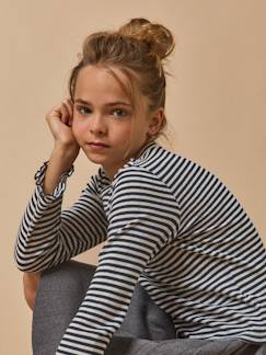 T-shirt en pointelle fille - coton biologique  - vertbaudet enfant