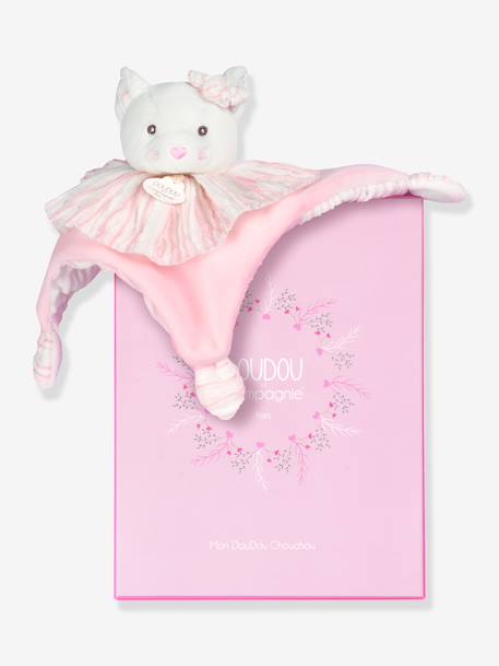 Doudou chat 20 cm blanc 1 - vertbaudet enfant 