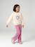 Ensemble fille sweat et pantalon anthracite+écru 14 - vertbaudet enfant 