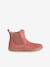 Boots fille cuir zippées beige+bronze+camel+marine+marron+vert+vieux rose 34 - vertbaudet enfant 