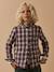Chemise flanelisée garçon Carreaux ecossais rouge 1 - vertbaudet enfant 