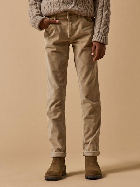 Garçon-Pantalon-Slim en velours garçon