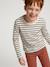 Lot de 3 T-shirts garçon manches longues anthracite+bordeaux 2 - vertbaudet enfant 