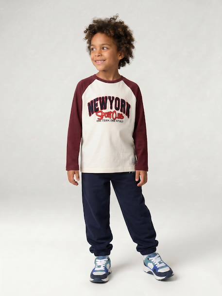 Pantalon de jogging garçon beige+marine+vert sapin 11 - vertbaudet enfant 