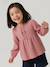 Blouse manches longues fille blush+écru 1 - vertbaudet enfant 