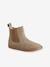 Boots fille cuir zippées beige+bronze+camel+marine+marron+vert+vieux rose 1 - vertbaudet enfant 