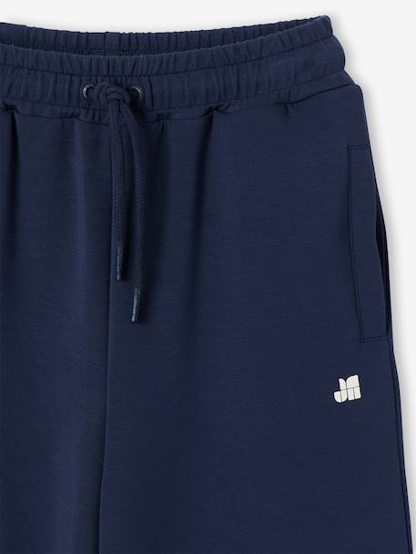 Pantalon large sport fille anthracite 3 - vertbaudet enfant 