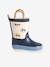 Bottes de pluie bébé détails ludiques bleu clair+marine+rayé marine+vert imprimé 8 - vertbaudet enfant 