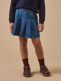 Jupe en denim fille  - vertbaudet enfant