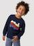 T-shirt manches longues garçon marine+noisette 2 - vertbaudet enfant 