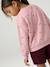 Sweat fille manches longues écru+rose pâle 12 - vertbaudet enfant 