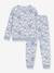 Pyjama imprimé bonhommes de neige bleu clair 1 - vertbaudet enfant 