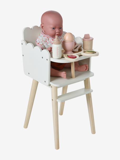 Set repas poupon en bois FSC® rose 3 - vertbaudet enfant 