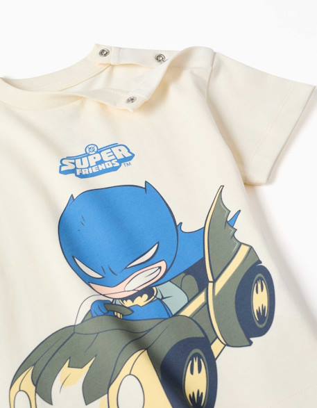 T-shirt en coton avec imprimé batman Blanc 3 - vertbaudet enfant 