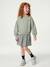 Robe bi-matière fille anthracite+écru+mauve+vert sauge 13 - vertbaudet enfant 