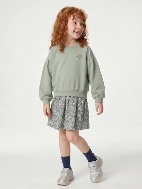 Fille-Robe-Robe bi-matière fille