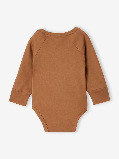 Lot de 5 bodies bébé garçon manches longues caramel 4 - vertbaudet enfant 