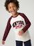 T-shirt manches longues raglan garçon bordeaux 2 - vertbaudet enfant 