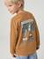 T-shirt manches longues garçon bleu océan+ocre 12 - vertbaudet enfant 