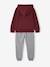 Ensemble sport garçon à capuche bordeaux+ocre+vert sauge 4 - vertbaudet enfant 
