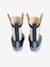 Bottes de pluie bébé détails ludiques bleu clair+marine+rayé marine+vert imprimé 12 - vertbaudet enfant 