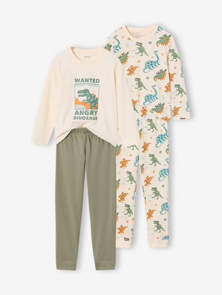 Lot de 2 pyjamas garçon écru 1 - vertbaudet enfant 