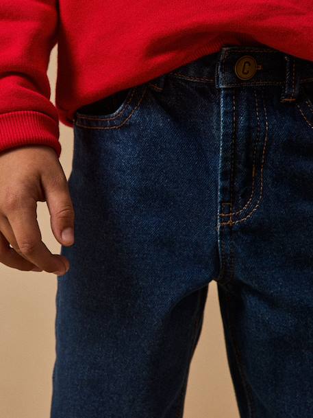 Jean relax garçon Denim bleu+Denim brut 9 - vertbaudet enfant 