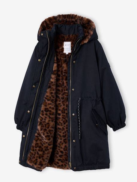 Parka fille doublée noir 8 - vertbaudet enfant 