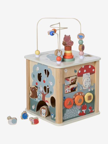 Cube d’activités avec boulier en bois FSC® 4 Saisons+Happy Forest 18 - vertbaudet enfant 
