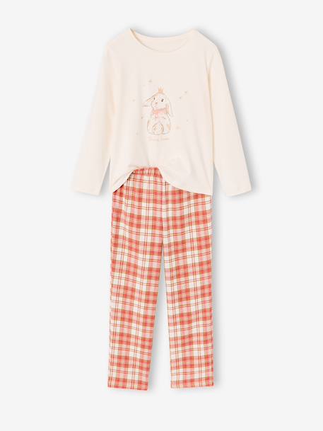 Pyjama pantalon fille beige 1 - vertbaudet enfant 