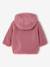 Manteau bébé en sherpa avec doublure imprimée 'léopard' beige+vieux rose 6 - vertbaudet enfant 