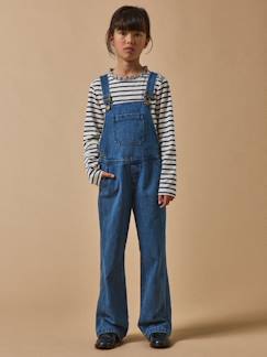 Salopette fille en denim  - vertbaudet enfant