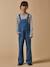 Salopette fille en denim Denim stone 1 - vertbaudet enfant 