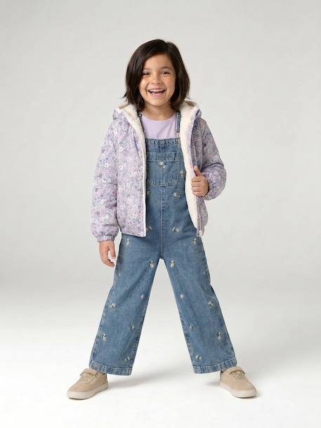 Salopette fille bleu jean 6 - vertbaudet enfant 