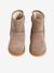 Boots fille cuir zippées taupe 4 - vertbaudet enfant 