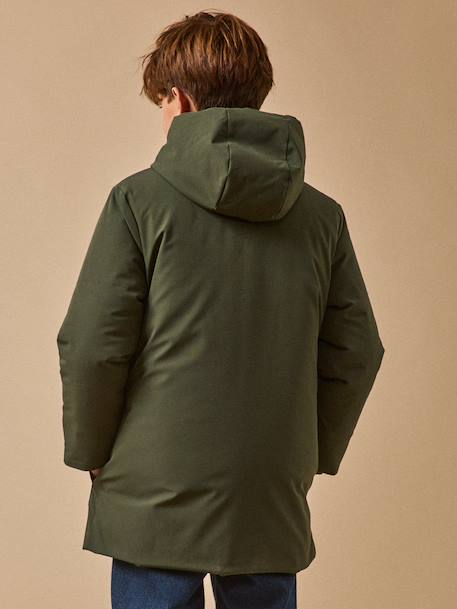 Parka doudoune garçon Kaki+Marine 2 - vertbaudet enfant 