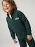 Sweat zippé garçon col camionneur marine+rouge+vert sapin 7 - vertbaudet enfant 
