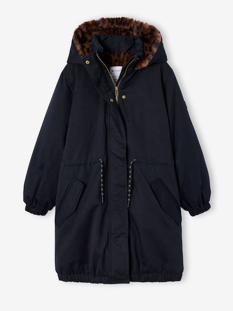 Parka fille doublée noir 7 - vertbaudet enfant 