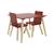 Table carrée enfant bois de pin 2 assises - judith Blanc+Rose+Terracotta+Vert+Vert olive 15 - vertbaudet enfant 