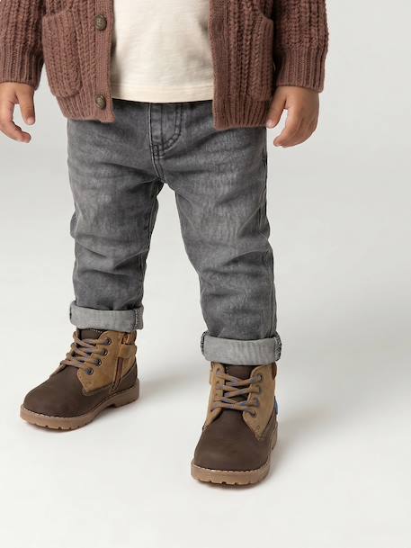 Jean denim bébé denim brut+denim gris 10 - vertbaudet enfant 