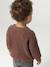 Gilet bébé col V en maille grosse jauge bleu grisé+chocolat 8 - vertbaudet enfant 